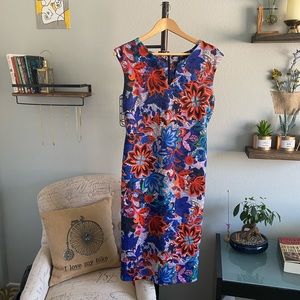 Eci New York bright and colorful floral dress